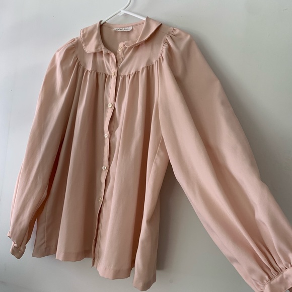 60’s True Vintage pale pink poet blouse - Picture 9 of 9